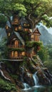 Enchanting Treehouse Village: A Fairytale Dwelling Amongst Natur