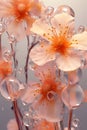 Enchanting Underwater Sakura Blossom and Bubbles