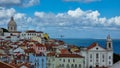 An enchanting view of one of Lisbon\'s old neighbourhoods, Portugal