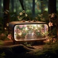 Enchanting Vintage Radio Transformed into a Whimsical Musical Instrument