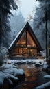 Enchanting Winter Nights at the Cabin: A Scenic Retreat with a S