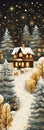 Enchanting Winter Wonderland: A Cozy Cottage in the Snowy Mounta