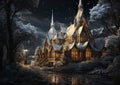 Enchanting Winter Wonderland: A Hauntingly Beautiful Scene of a