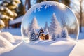 Enchanting Winter Wonderland Snow Globes.AI Generated