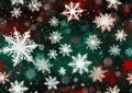 Enchanting Winter Wonderland: A Vibrant Illustration of Snowflak Royalty Free Stock Photo