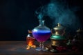 Enchanting Witchcraft Potion in Colorful Fairy Tale Style, Generative AI