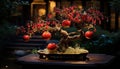 the enchanting world of a bonsai pomegranate tree