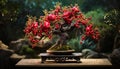 the enchanting world of a bonsai pomegranate tree