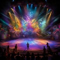 Enchanting World of Vibrant Characters on a Grand Stage