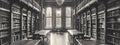 Vintage library, whispers of the past. Generative ai