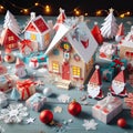 Enchanting Yuletide: Whimsical Papercraft Creations Bring Christmas Magic to Life
