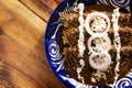 Enchiladas de Mole Flatlay Royalty Free Stock Photo