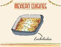 Mexican food Enchiladas