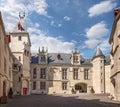 Enclosed court of mansion Hotel de Sens in Paris