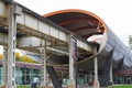 Enclosure of elevated railway, Illinois Institute of Technology, Chicago, Illinois