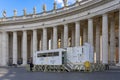 enclosure in the shape of a removable container at the vatican post in st peter's square in the vatican Royalty Free Stock Photo