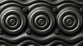 Black concentric wave patterns with intricate 3D texture