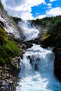 Lovely waterfall near FlÃÂ¥m, Norway Royalty Free Stock Photo