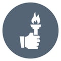 Encourage, flame Vector Icon which can easily modify or edit Royalty Free Stock Photo