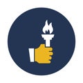 Encourage, flame Vector Icon which can easily modify or edit Royalty Free Stock Photo