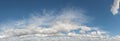 Encroaching soft rain clouds, panorama format Royalty Free Stock Photo