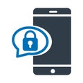 Encrypted chat Isolated Vector icon which can easily modify or edit Royalty Free Stock Photo