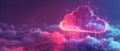 Encrypted Cloud Oasis: Your Data\'s Secure Harbor. Concept Data Security, Cloud Storage, Encryption,