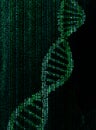 Encrypted dna molecule Royalty Free Stock Photo