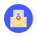 Encrypted email Isolated Vector icon which can easily modify or edit Royalty Free Stock Photo