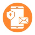 Encrypted email Isolated Vector icon which can easily modify or edit Royalty Free Stock Photo