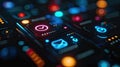 Encrypted Messaging App Interface Close-Up