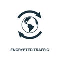 Encrypted Traffic icon. Creative element design from icons collection. Pixel perfect Encrypted Traffic icon for web design, apps,