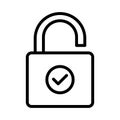 Encryption Isolated Vector icon which can easily modify or edit Royalty Free Stock Photo