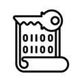 Encryption key icon Royalty Free Stock Photo