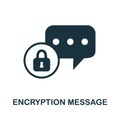 Encryption Message icon. Simple element from internet security collection. Creative Encryption Message icon for web design,
