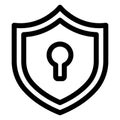 Encryption Vector Icon that can be easily modified  or edit Royalty Free Stock Photo