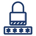 Encryption Vector Icon that can be easily modified  or edit Royalty Free Stock Photo