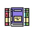 encyclopedia educational book color icon vector illustration