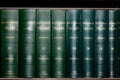 Encyclopedia of Islam Books in Bookshelf Royalty Free Stock Photo