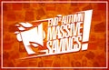 End of autumn massive savings sale banner