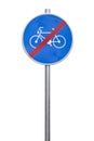 End of bike path Royalty Free Stock Photo