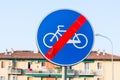 End bike path Royalty Free Stock Photo