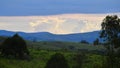 End of sunny day in the mountains of Minas Gerais