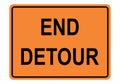 End Detour Sign