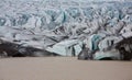 The end of glacier tongue in Iceland