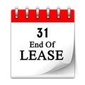 End of Lease. Royalty Free Stock Photo