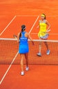 End of the match - Sorana Cirstea and Ana Ivanovic