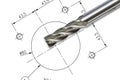 End mill cutter Royalty Free Stock Photo