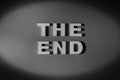 The End - Old movie ending screen Royalty Free Stock Photo