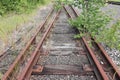 End of the old railway line Royalty Free Stock Photo